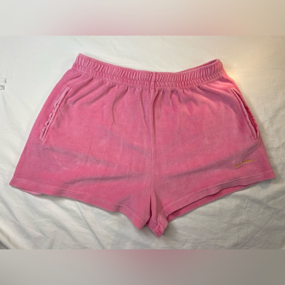 Urban Outfitters its frans...Hot Pink Terrycloth Women’s Shorts size Medium